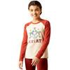 Girl's Oatmeal Heather Dala Horses T-Shirt (10046495)