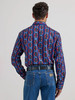 Men's Vibrant Blue Checotah® Long Sleeve Western Snap Printed Shirt