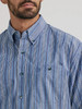 Men's George Strait One Pocket Shirt Periwinkle Stripe