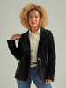 WRANGLER Wrangler Women's Black Retro Party Polyester Blazer 