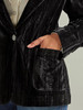WRANGLER Wrangler Women's Black Retro Party Polyester Blazer 