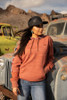 Women's Canyon Marsala with Floral Print Hoody