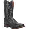 Dan Post Men's Black Kingsly Exotic Caiman Square Toe Western Boot