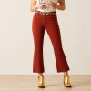 Ariat Women's High Rise Jazmine Kick Flare Jeans - Brick