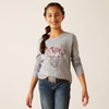 Girls Heather Grey Fawna T-Shirt (10047411)