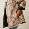 Women's Fossil Plaid Rebar Flannel Shirt Jacket