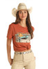 Women's R&R Desert Scene Graphic Tee Rust (BU21T03681)