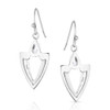 Guided Purpose Crystal Arrowhead Earrings