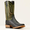 Men's Stadler Cowboy Boot Best in Black/ Neon Lime