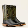 Men's Stadler Cowboy Boot Best in Black/ Neon Lime