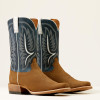 Men's Stadler Cowboy Boot Dijon Roughout/ Ocean Blue