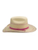 Bullhide Little Girl's Pink Roseville Western Palm Leaf Straw Hat