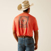 Men's Charger Southwestern Shield T-Shirt Hot Coral