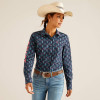 Women's Wrinkle Resist Team Kirby Stretch Shirt Backwoods Ikat (10048753) 