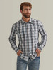 Wrangler Men's Retro Premium Long Sleeve Western Snap Plaid Shirt Stormy Grey (112344562)