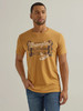 Men's Wrangler Vignette Logo T-Shirt Pale Gold (112344156)