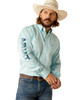 Men's Team Logo Twill Fitted Shirt Light Aqua (10048717)