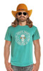 Dale Brisby Chute Yeah Graphic Tee Turquoise