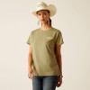 Women's Desert Scene T-Shirt Oil Green