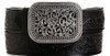 M&F Ariat Women's Black 1.5" Rhinestone Filigree Leather Belt
