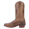 Laredo Men's Tan Williams Overlay Punchy Square Toe Western Leather Cowboy Boot