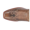 Laredo Men's Tan Williams Overlay Punchy Square Toe Western Leather Cowboy Boot