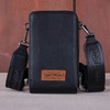 Montana West Trinity Ranch Black Hair-On Leather Phone Purse with Coin Pouch