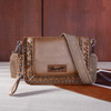 Montana West Wrangler Women's Khaki Rivets Studded Wristlet/Crossbody Bag (WG65-2004SKH)