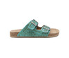 Myra Bags Women's Turquoise Verdent Ranges Hand Tooled Leather Sandals