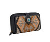 Myra Bags Women's Dolly Sun Trail Rug & Leather Wallet