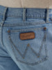 Wrangler Men's Woodmere Retro Slim Fit Bootcut Light Wash Cotton Jean