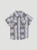 Wrangler Little Boy's Brown Checotah Western Snap Front Cotton Shirt