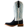 Ariat Women's Blue/Silver Frontier Calamity Jane Square Toe Leather Boot