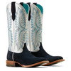 Ariat Women's Blue/Silver Frontier Calamity Jane Square Toe Leather Boot