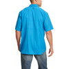 Ariat Men's Blue VenTEK Geo Print Short Sleeve Polyester Shirt
