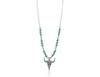 Montana Silversmiths Women's Turquoise Desert Steer Beaded Attitude Necklace