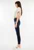 KANCAN Kancan Women's Dark Wash Danica High Rise Cuffed Ankle Skinny Jean 
