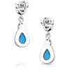 Montana Silversmiths Women's Blue Sands Turquoise Earrings