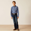 Ariat Boy's Pro Reggie Classic Fit Shirt - Royal Blue