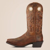 Ariat Men's Sport Square Toe Cowboy Boots - Powder Brown