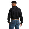 Men's Ariat Solid Twill Classic Fit Black Shirt