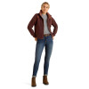 ARIAT Ariat Women's Marron Lafayette Full Zip Sweatshirt 