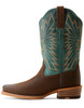 ARIAT Ariat Women's Brown/Green Decatur Narrow Square Toe Boots