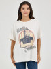 Wrangler Women's Marshmallow Willie Nelson Oversized Band Tee