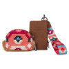 MONTANA WEST Montana West Wrangler Women's Brown Sherpa Art Print Dual Wristlet Pouch  