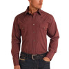 Rock & Roll Denim Panhandle Slim Men's Wine Snap Shirt