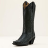 Women's Ariat Round Up Collins D Toe Supple Black Western Boots