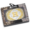 Montana Silversmiths Silver Engraved Gold Western "H" Initial Buckle