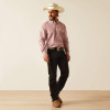 Ariat Solid Brick Red Slub Classic Fit Men's Shirt