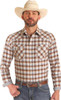 Panhandle Slim Men's Ombre Plaid Stretch Snap Shirt